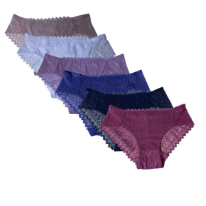 Pack 6 slips Femme dentelle S 2