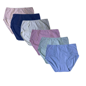 Pack 6 slips coton S 3