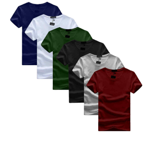 Pack 6 t-shirts 100 % coton
